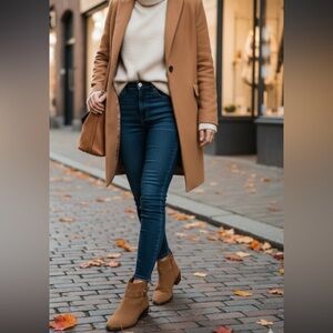 Michael Kors Tan Suede Ankle Boots